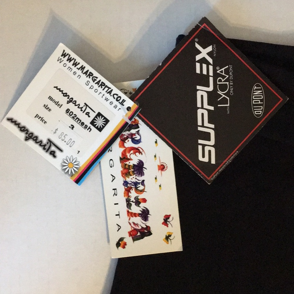 NWT Zumba Yoga pants retro look from 70’s vibe. Black and red color block. - Picture 10 of 13